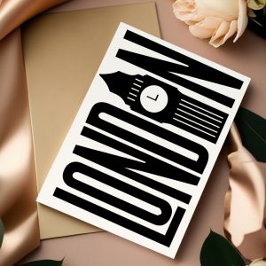 London Handmade Greeting Card